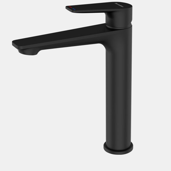 Blu Motion Luxus Basin Mixer High Rise Black