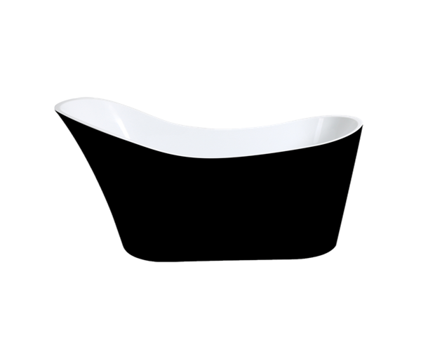 Costa Black Freestanding Bath Tub