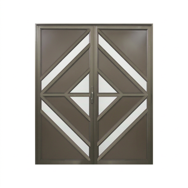 Aluminium Double Door Bronze