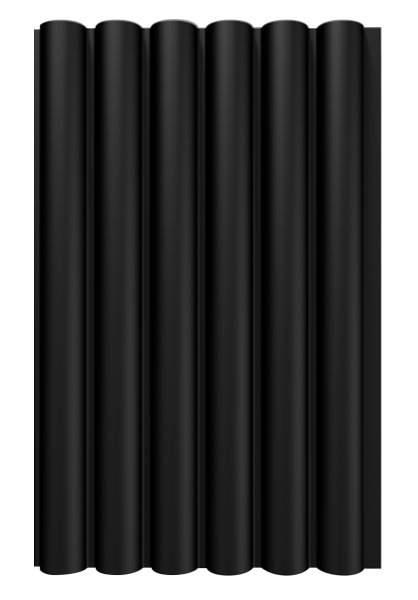 Cladding WPC Round Black