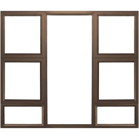 Aluminium Window Bronze 1200 X 1200 | 4OP