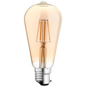 LIGHTING LED FILAMENT G95 6W WARM WHITE B22