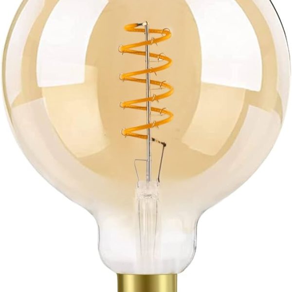 LIGHTING LED FILAMENT G95 6W WARM WHITE B22 Each