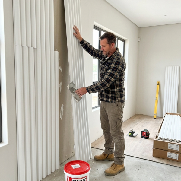 Round Wall Panel Bulk Comb White