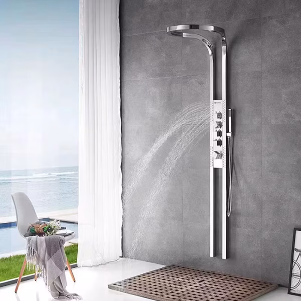 Multifunction Stainless steel Shower Panel Chrome