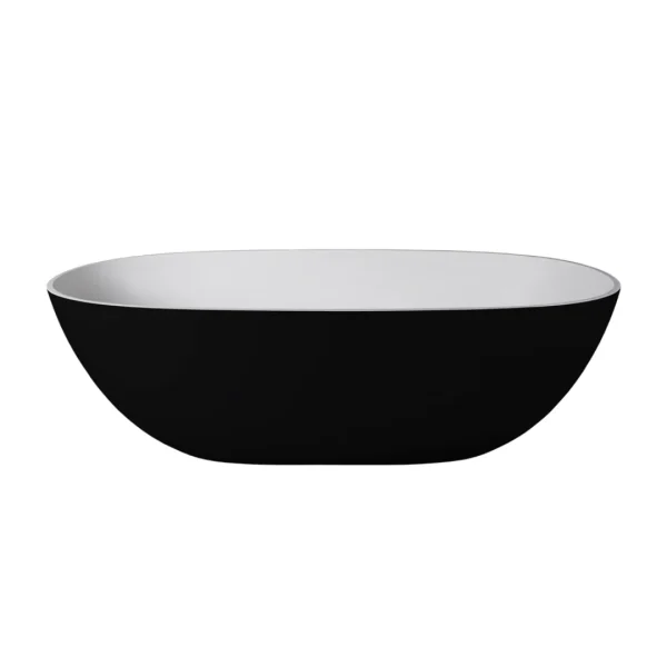 Alva Round Black Freestanding Bath