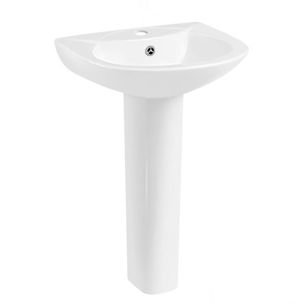 Basin and Pedestal white