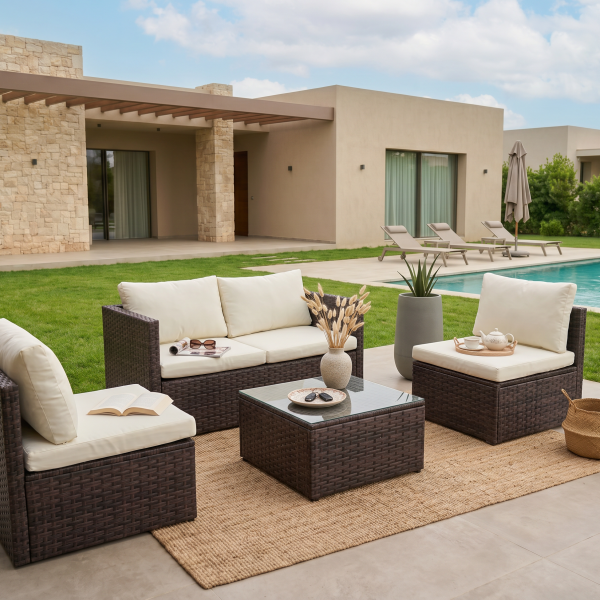Furn Sofa Patio Sets 5 Piece