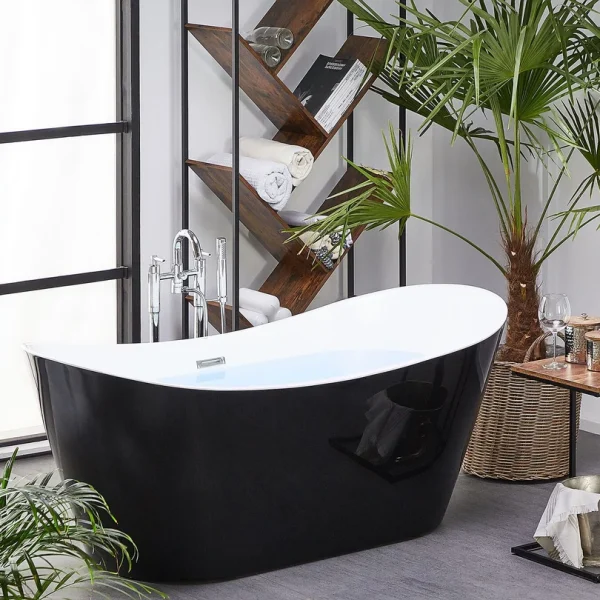 Porte Bath Tub & Freestanding Bath Mixer Combo
